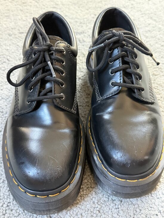 Dr. Martens 8053 Quad/Bex Platform Leather Shoes Black Unisex Men 10 / Women 11 main image 7